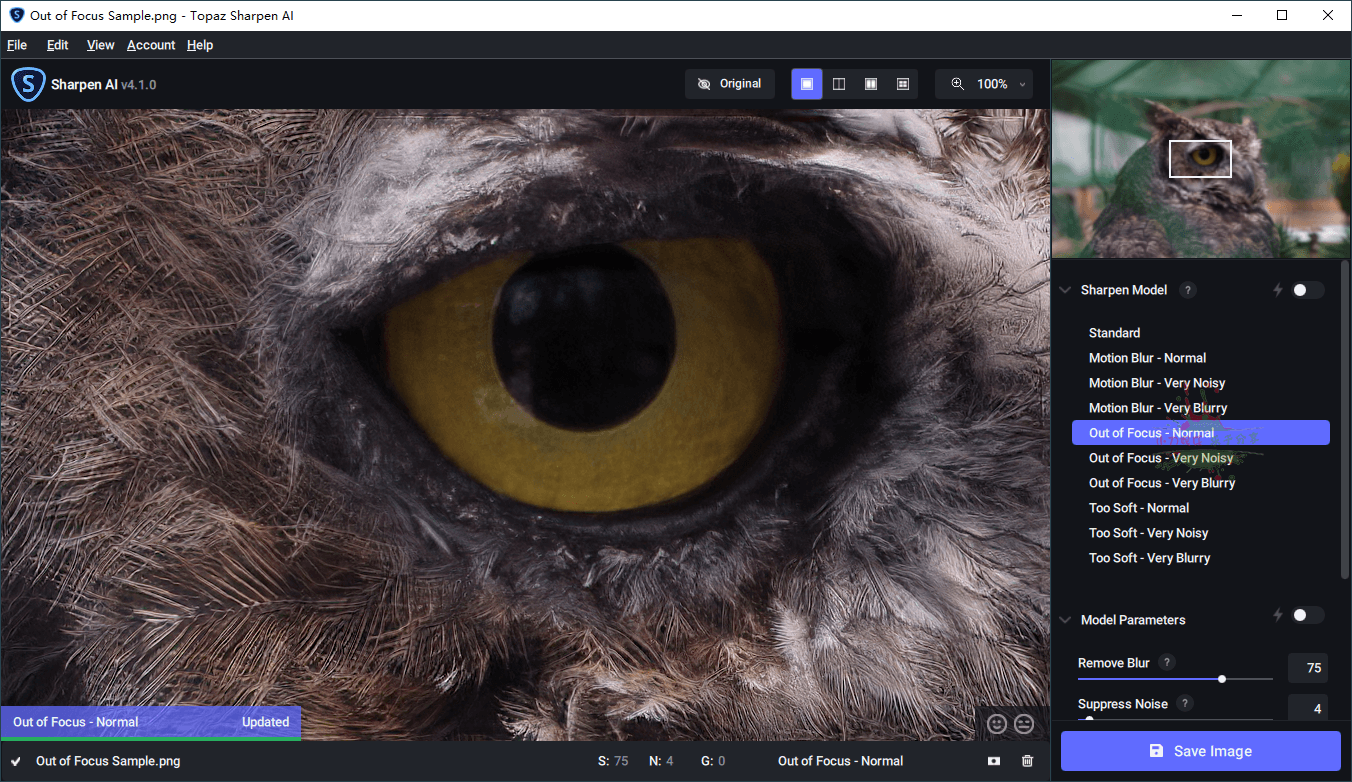 Topaz Sharpen AI v4.1.0便携版 图片4 Topaz Sharpen AI v4.1.0便携版 图片4