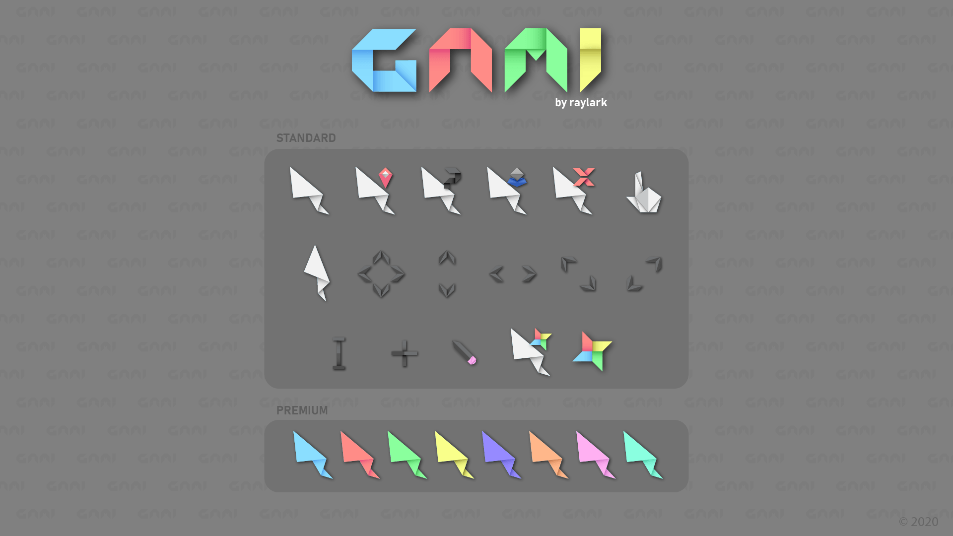 超好看的鼠标指针 折纸Gami 图片2