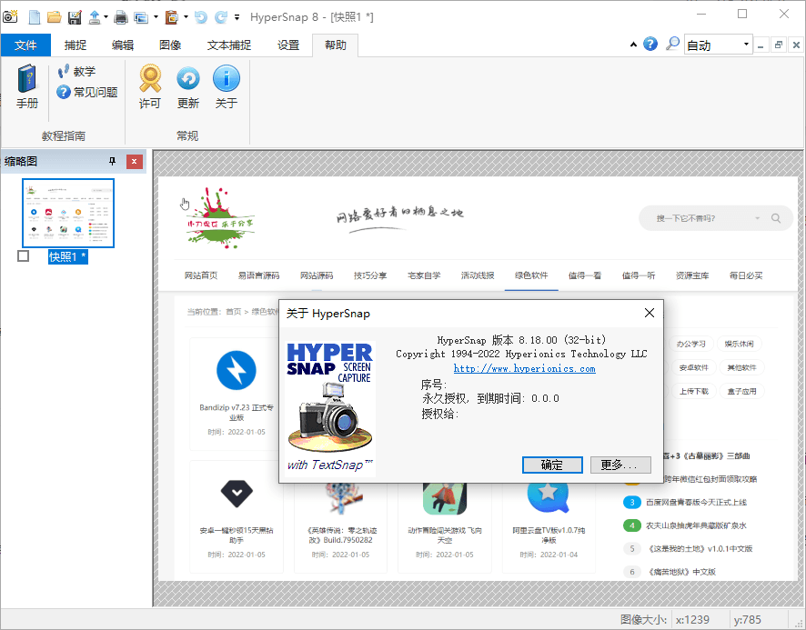 HyperSnap v10.2.1便携汉化版 图片8 HyperSnap v10.2.1便携汉化版 图片8