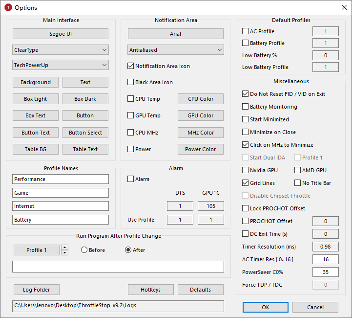 电脑降温 ThrottleStop v9.2 图片6 电脑降温 ThrottleStop v9.2 图片6