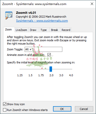 ZoomIt演示辅助软件v6.01 图片2 ZoomIt演示辅助软件v6.01 图片2