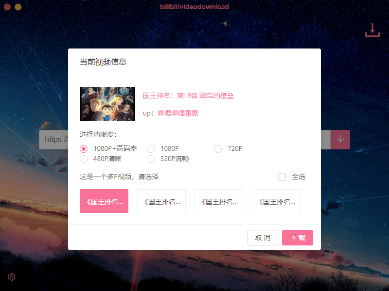 B站下载器Downloader v3.2.0 图片12 B站下载器Downloader v3.2.0 图片12