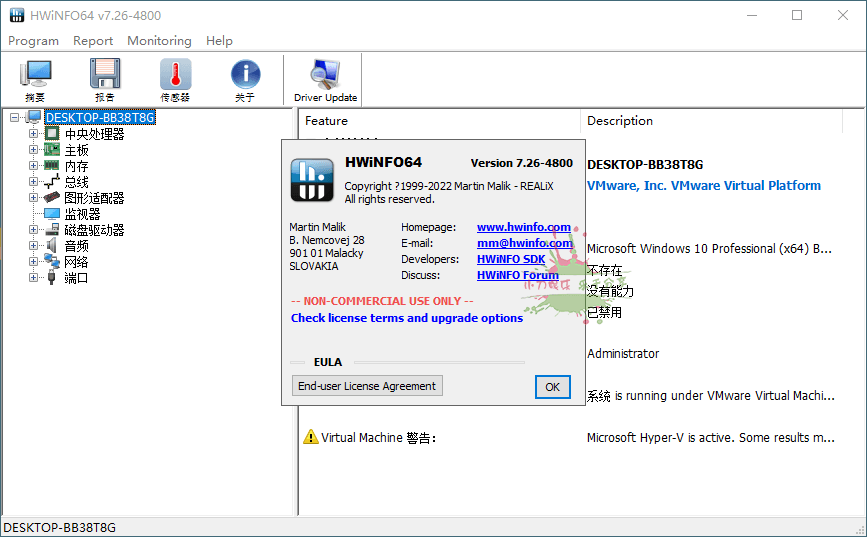 HWiNFO硬件检测工具v8.49.6005绿色版 图片6