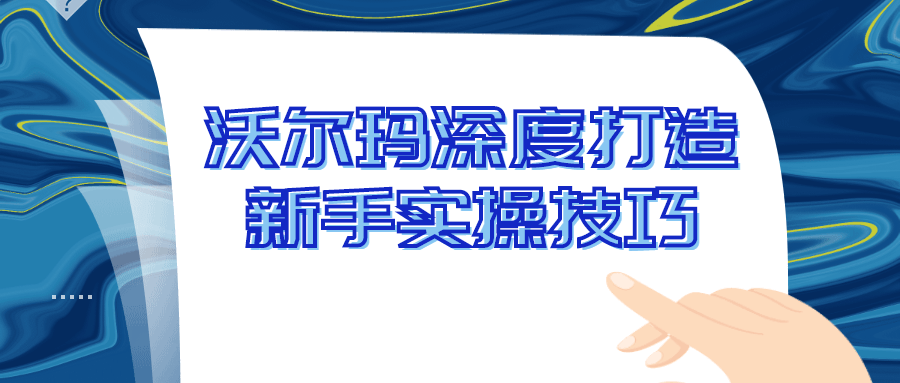 沃尔玛深度打造新手实操技巧 图片1