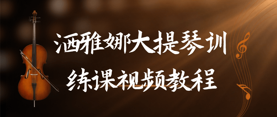 洒雅娜大提琴训练课视频教程 图片3 洒雅娜大提琴训练课视频教程 图片3
