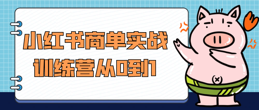 小红书商单实战训练营从0到1 图片1