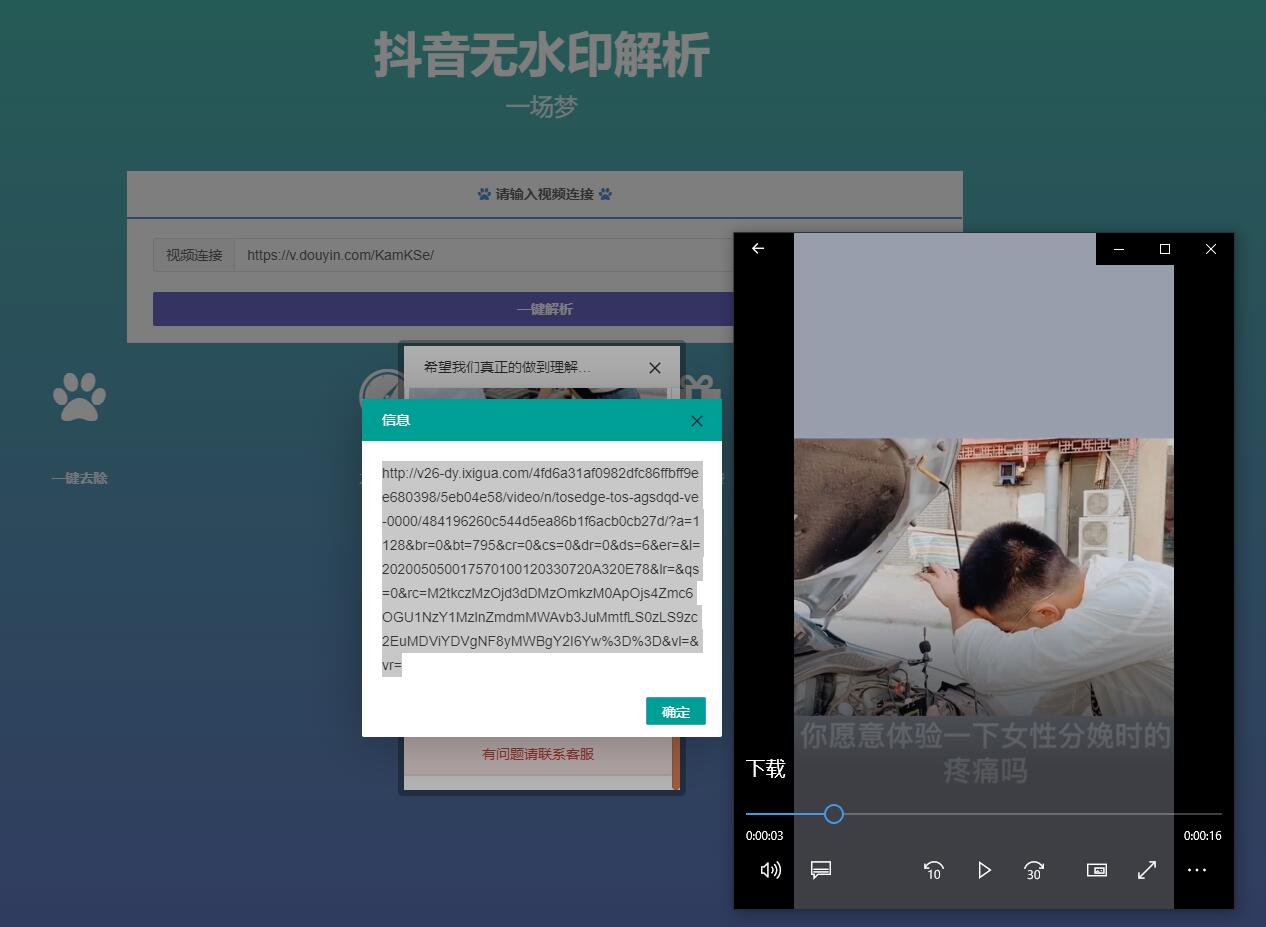 最新抖音无水印解析PHP源码 图片4