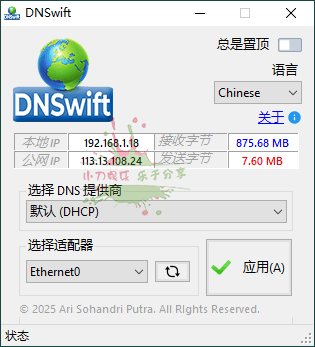 DNS切换工具DNSwift v1.1中文版 图片2