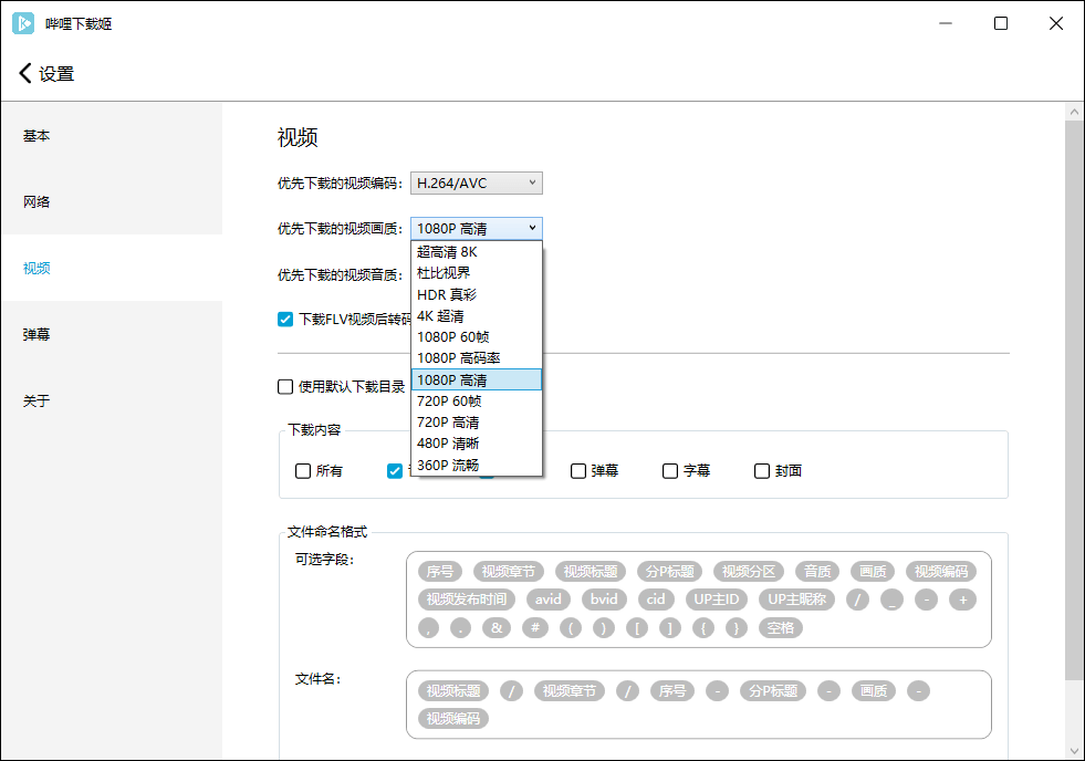 哔哩哔哩视频下载姬v1.0.22绿色版 图片14