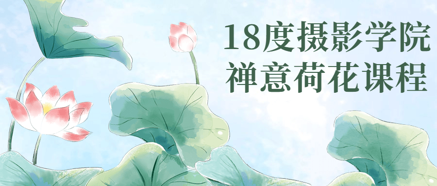 18度摄影学院禅意荷花课程 图片1 18度摄影学院禅意荷花课程 图片1