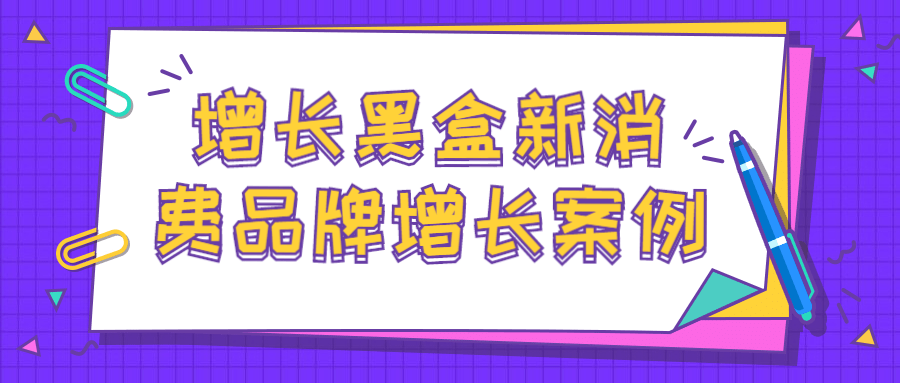 增长黑盒新消费品牌增长案例 图片1 增长黑盒新消费品牌增长案例 图片1