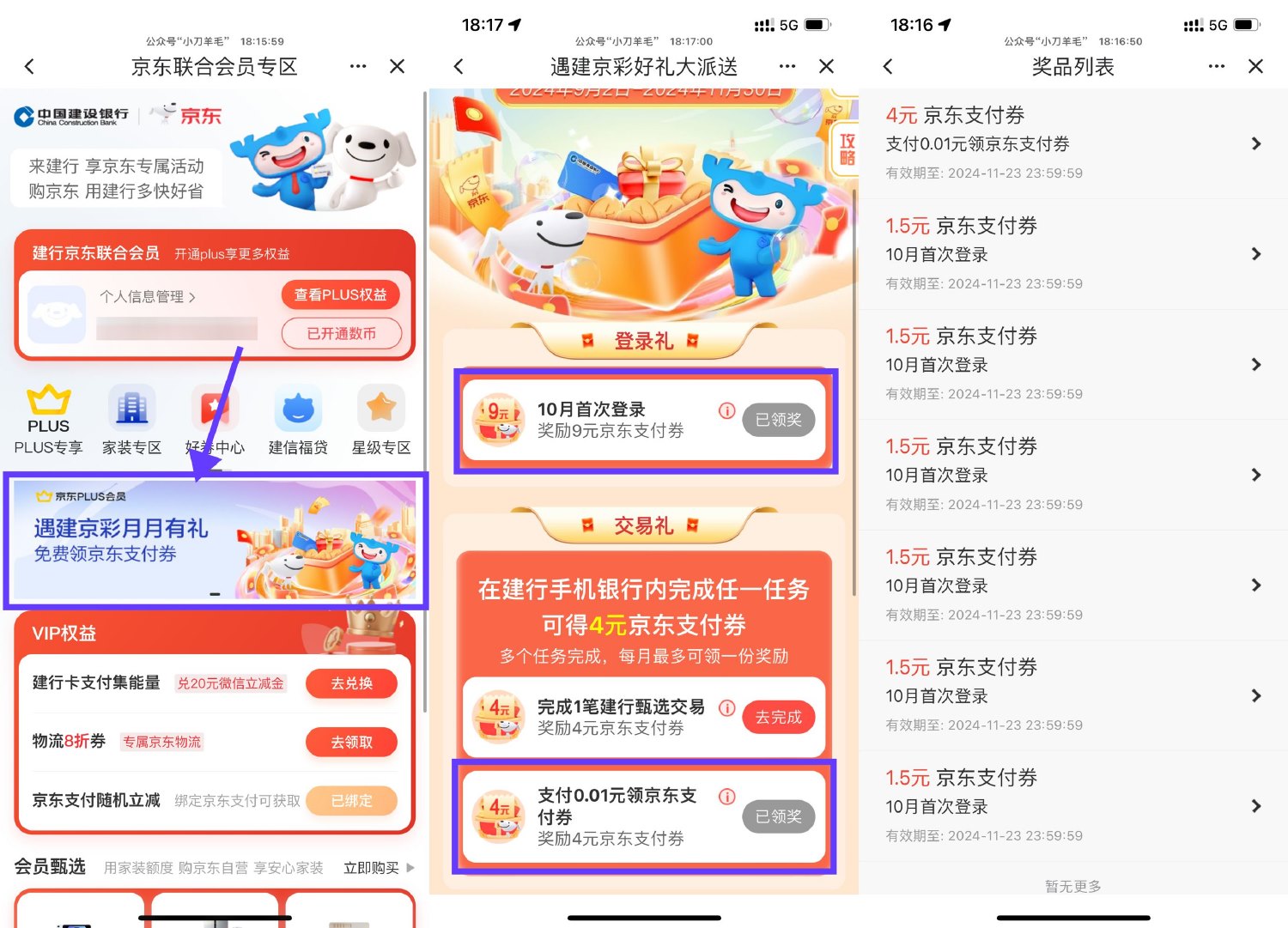 建行0.01亓买京东4亓支付券 图片1